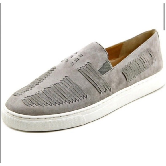 Vince Camuto Beyza Grey Suede Slip-on Sneakers - Picture 6 of 6